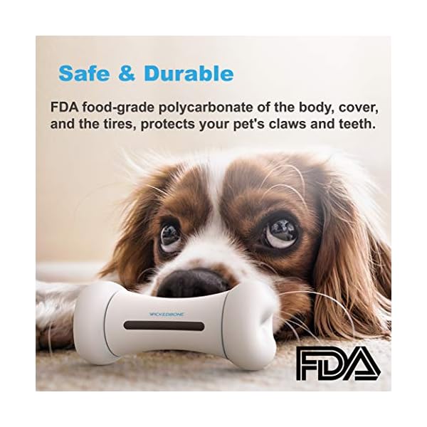Smart-Bone-Automatic-Interactive-Toy-for-Dog-Puppy-and-Cat-App-Control-Safe-Durable-Keep-Your-Pets-Entertained-All-Day Smart Bone Automatic Moving Toy