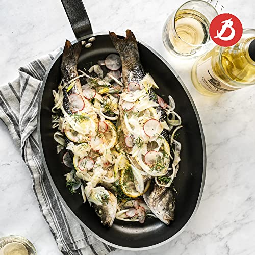 Foto von De Buyer 8181.36 Bratpfanne Choc Ovale Fischpfanne-36Cm