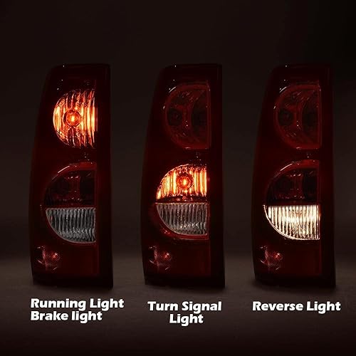 Miniatura 2 de PIT66 Luces traseras compatibles con Chevy Silverado 1500 2500 3500 2003 2004 2005 2006 montaje de luces traseras LED traseras izquierda y derecha