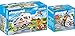 Produktbild PLAYMOBIL® City Life 2er Set 70048 70051 Rettungshelikopter + Notarzt-Motorrad mit Blinklicht