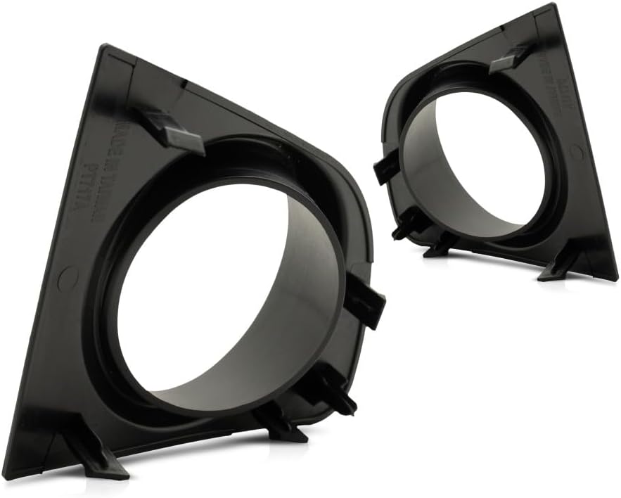 KarParts360 For Nissan Sentra Fog Light Cover 2007 08 09 10 11 2012 Driver & Passenger Side | Pair/Set | Textured Black | DOT/SAE Compliance | NI1038110, NI1039110 | 62257ET80A, 62256ET80A
