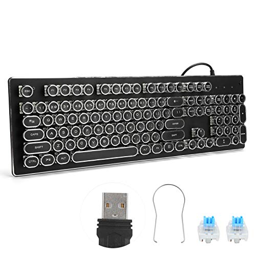 Teclado Gamer Heayzoki Retro Mecánico USB RGB miniatura 6