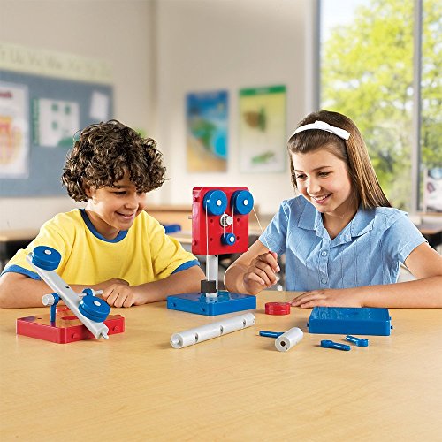 Image of Learning Resources Simple Machines - STEM Kits, Simple Machines Kit for Classroom, Pulleys and Gears for Kids, Engineering Building Sets, STEM Activity, Toys for Engineers, Physics Toys for Kids