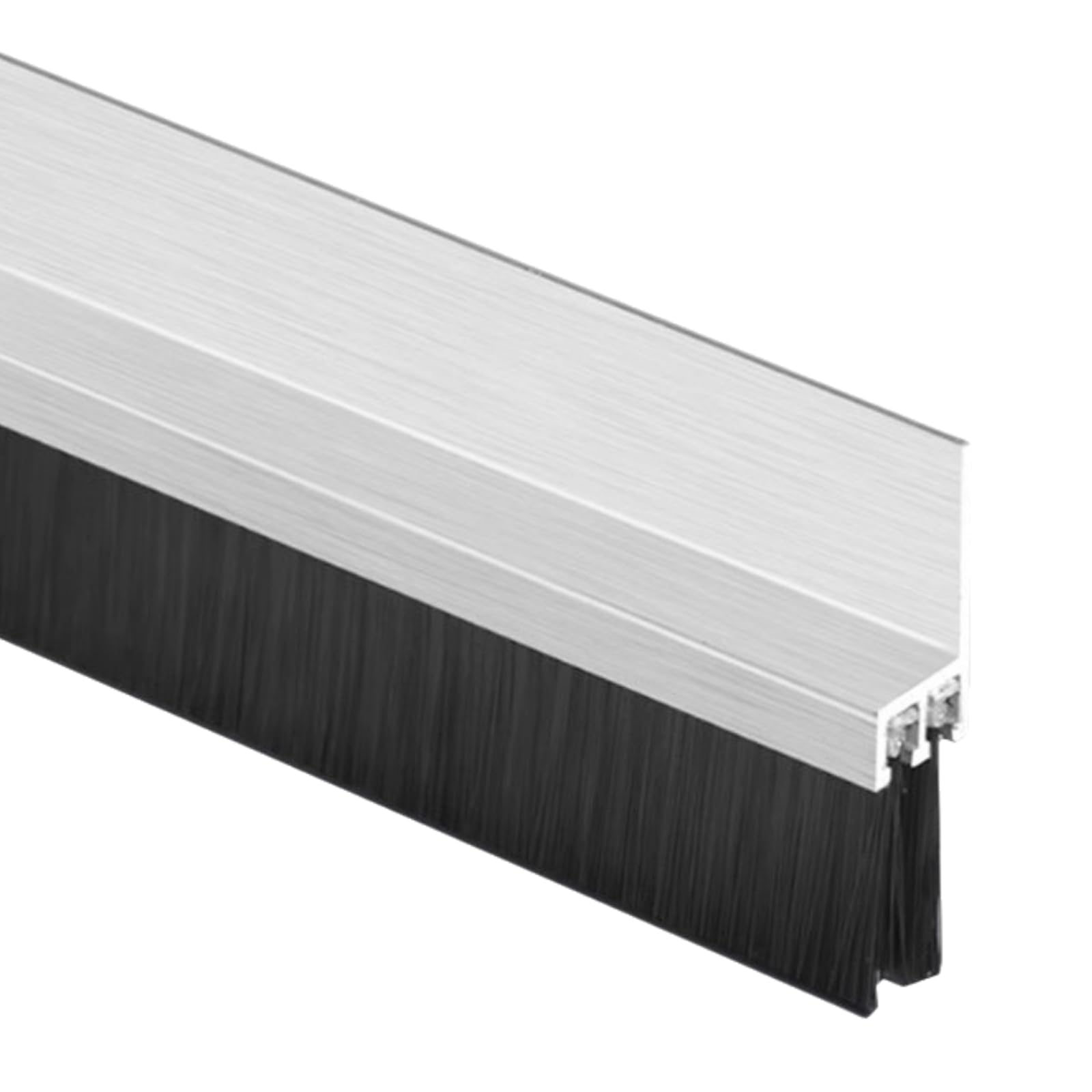 Listwa szczotkowa do drzwi ze stopu aluminium | Drzwi srebrne 10-300 mm: Uszczelka dolna(50mm)