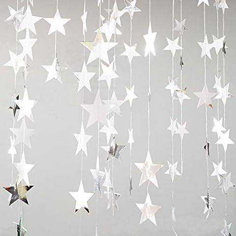 Yuccer 2 Pack Guirnalda de Papel Decoración Estrella Papel Decoracion de Colgante Cover
