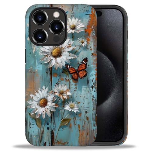 Coque design fleurs iPhone 15 Pro Max DAIZAG premium