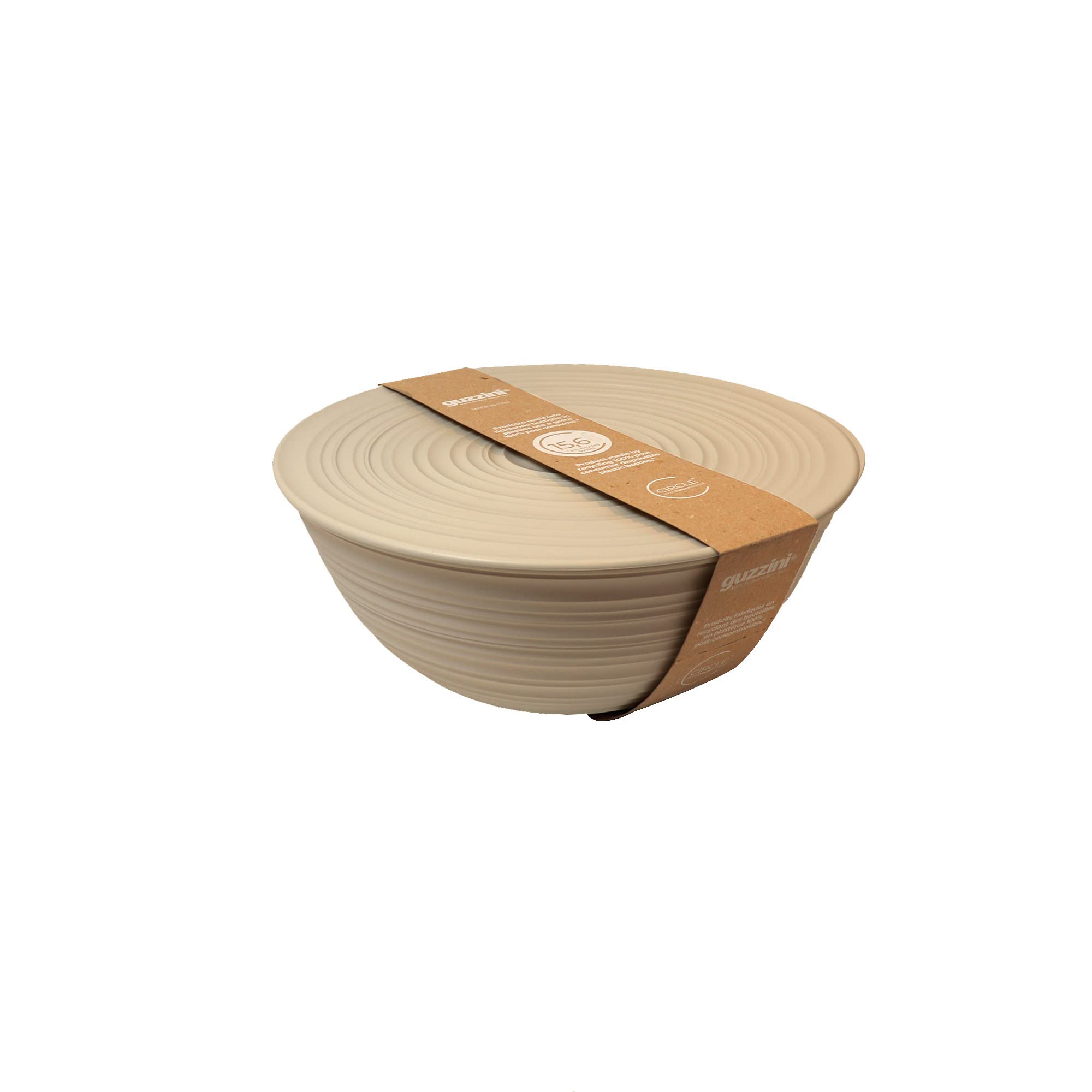 Guzzini - Tierra, XL Bowl with Lid - Clay, diameter 30xh13 cm, Beige, 30 cm - Image 3