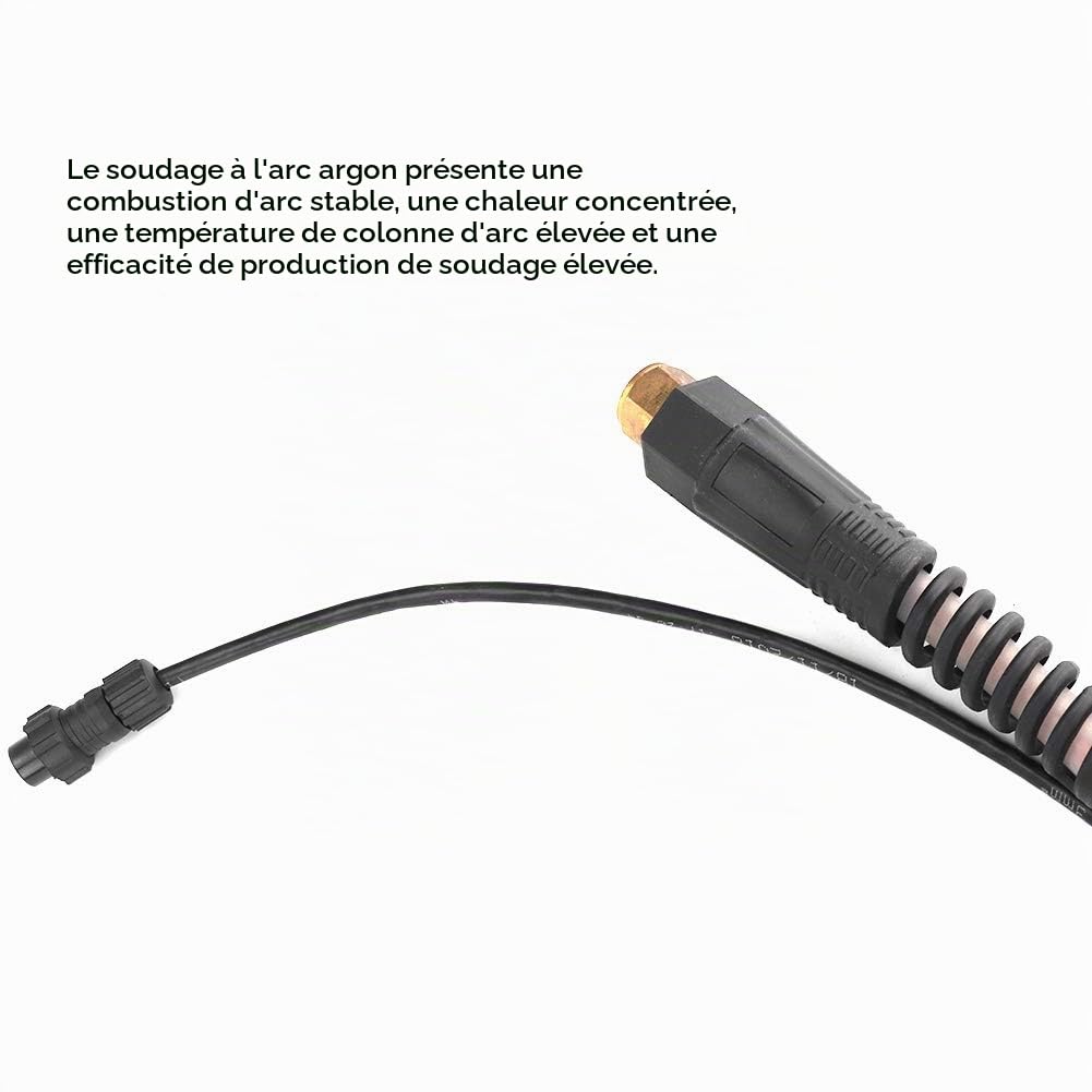 Soudeur TIG, WP 9F Pistolet de Soudage à L'arc à L'argon TIG Kit de Torche TIG Torche TIG 4 Mètres Torche de Pistolet de Soudage MIG Torche TIG Refroidie par Air pour