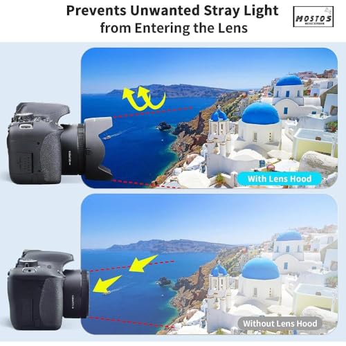 Image of MOSTOS - 52mm Camera Lens Hood for Nikon D3300 D3200 D3100 D5500 D5300 D5200 D5100 DSLR Cameras with AF-S 800mm f /5.6E FL ED VR, AF-S 300mm f /2.8G ED VR II and More