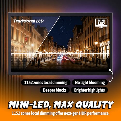 Image of AOC 32 inch Gaming Monitor 4K Mini-LED 240Hz HDR1000 G-SYNC Compati. U32G4ZMN | 2560x1440 Ultra Wide Computer Monitor, VA, 1ms GtG, Adaptive Sync, DP 1.4, HDMI 2.0, Height Adjustable, VESA Mount