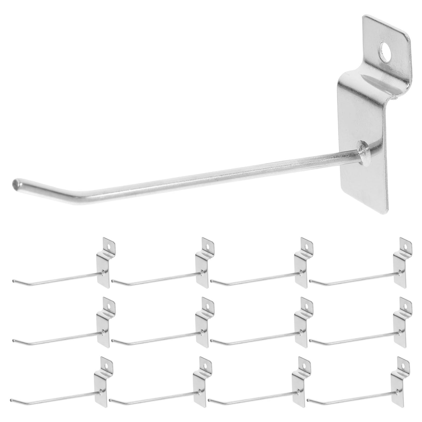 STOBAZA Commercial Grade Slatwall Hooks 20 Pack Panel Display Hooks for Panels Easy to Install