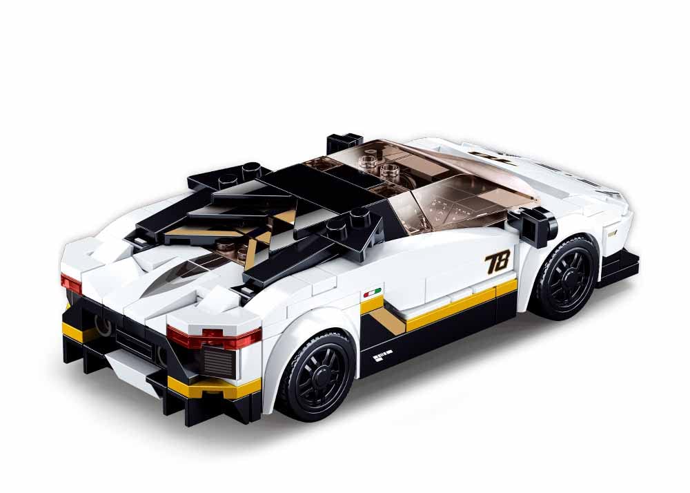 Sluban ModelBricks - racing car 276 pieces, Multicolor, 8 cm x 16.2 cm x 5 cm - Image 4