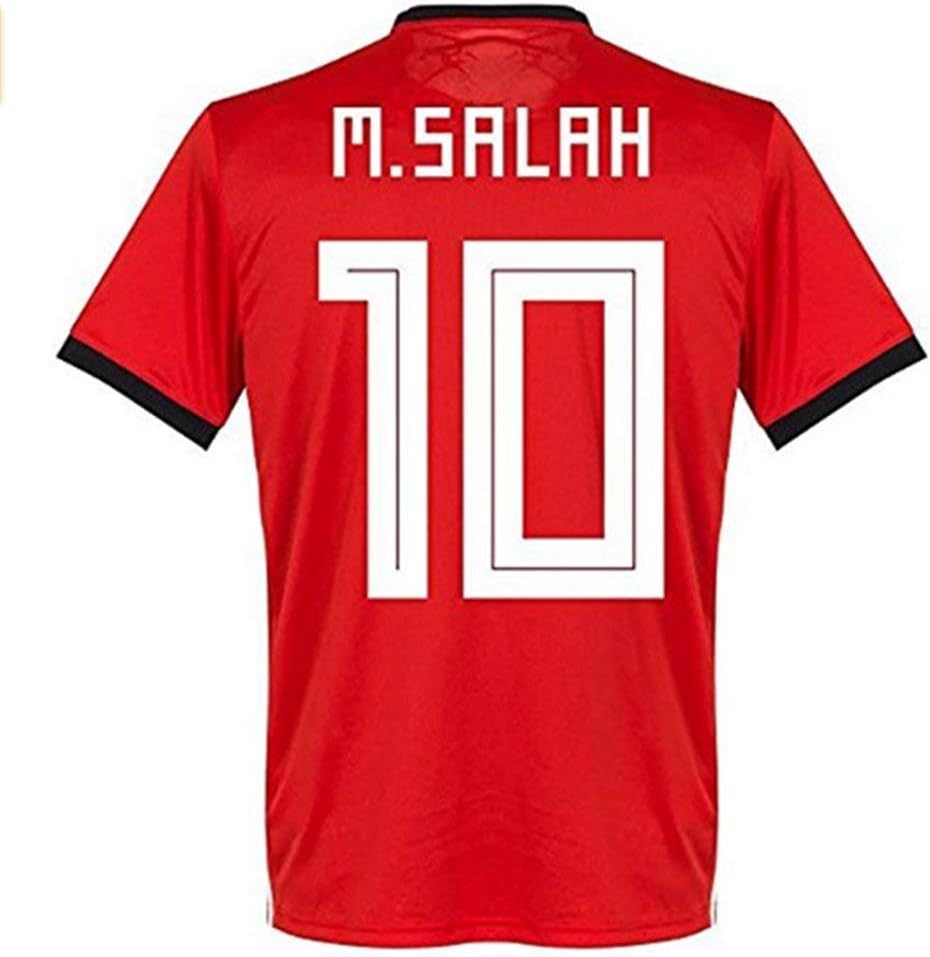 Egypt National Team 10 M Salah Home Mens Soccer Jersey Color Red Size XL