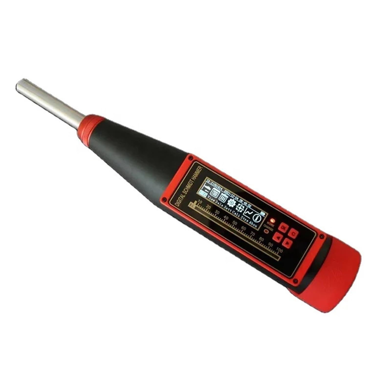 Merhovo One Color Testing Hammer, Zc3-T Portable Integrated Digital Rebound Tester Concrete Test Hammer Display