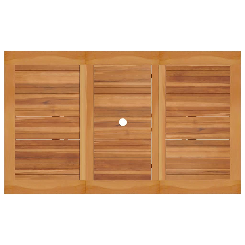 Mobili,Mobili da esterno,Tavoli da esterno,Tavolo da giardino 150x90x75 cm in legno massello di teak