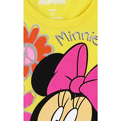 Disney Girls' Minnie Mouse Floral Short-Sleeve T-Shirt3