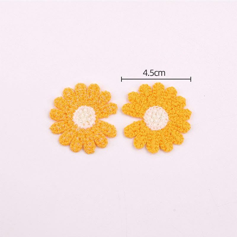 Parches de Bordado 30 Parches Bordados de Flores pequeñas 4,5 cm for Planchar, Apliques Chinos for Ropa, Grandes for Coser en Vaqueros y Chaquetas(Green)