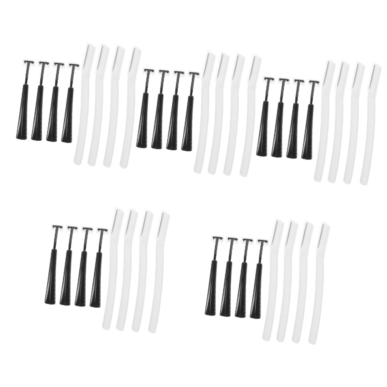 minkissy 20ensembles Rasoir à Sourcils T-shape Ensemble De Outil De Précision Pour Épilation Des Sourcils Visage Et Cou Pour Usage Domestique Et Voyage