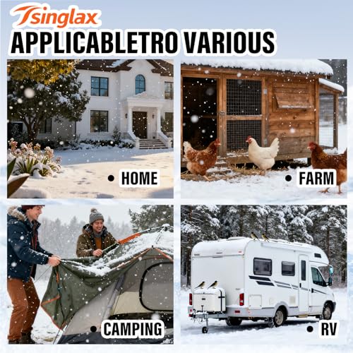 Image of 30FT Heated Water Hose for Rv,-45 ℉ Antifreeze Heated Drinking Garden Water Hose,Lead-Free & BPA-Free, Rv Freshwater Hoses with Fittings, Rv Accessories