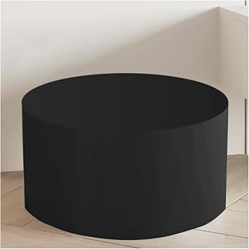 Wooden Round Cylinder Pedestal, Event Decor Display Plinth Stands, Platform Base Stand for Wedding Art Decor, Strong Load-Bearing Color Black, Size Height30cm