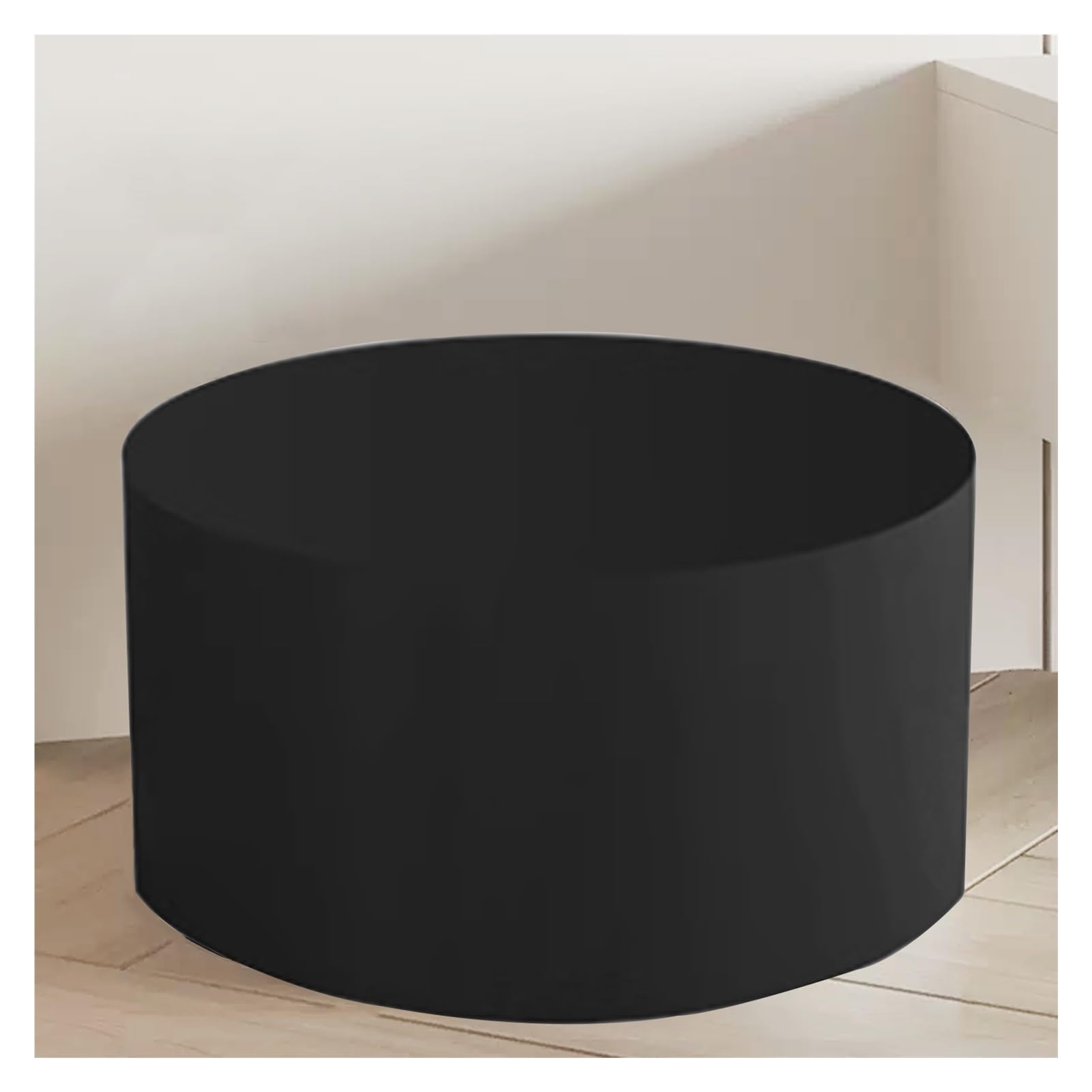 Socle cylindrique Rond en Bois Noir - Base de présentation d'événement de 30 cm de Hauteur pour décoration Artistique de Mariage Plateforme de Charge Solide Parfait pour