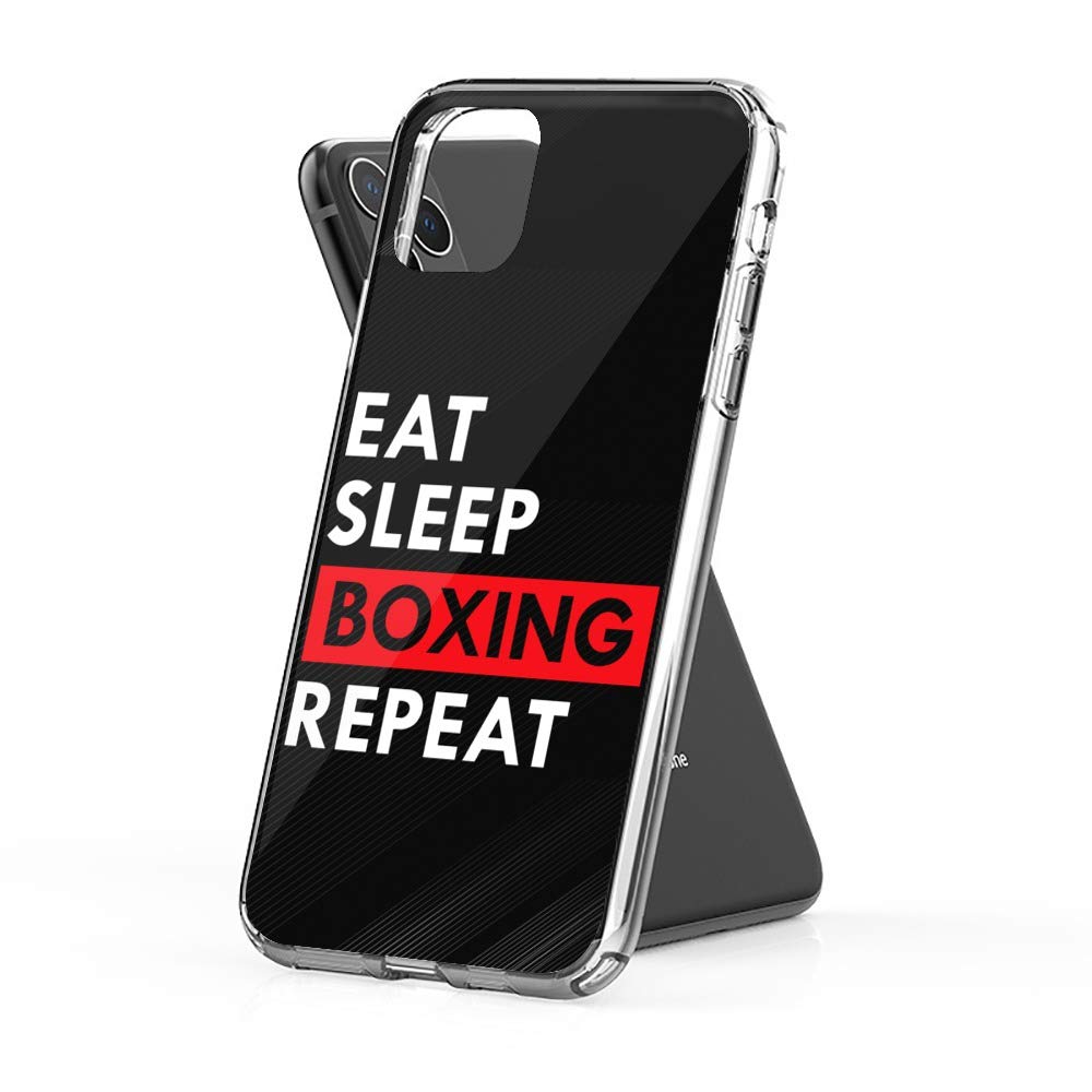 Case Phone Eat Sleep Boxing Repeat Funny Boxer (5.8-inch Diagonal Compatible with iPhone 11 Pro)