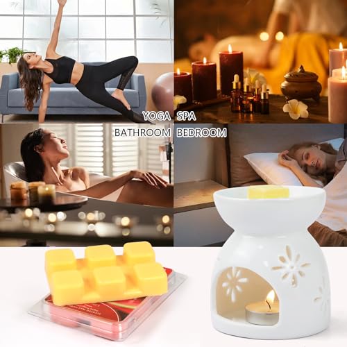 Image of SCENTORINI Wax Melts, Scented Wax Cubes Strong Scent for Wax Warmer, 6 Pack