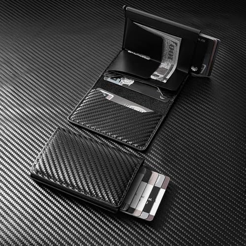 Simpltoggl™ Wallet, Simplofficial Simpltoggl™ Walle, RFID Blocking,Minimalist Credit Card Holder,Credit Card Holder Anti-theft,Auto Pop Up Wallets (Yellow-black)3