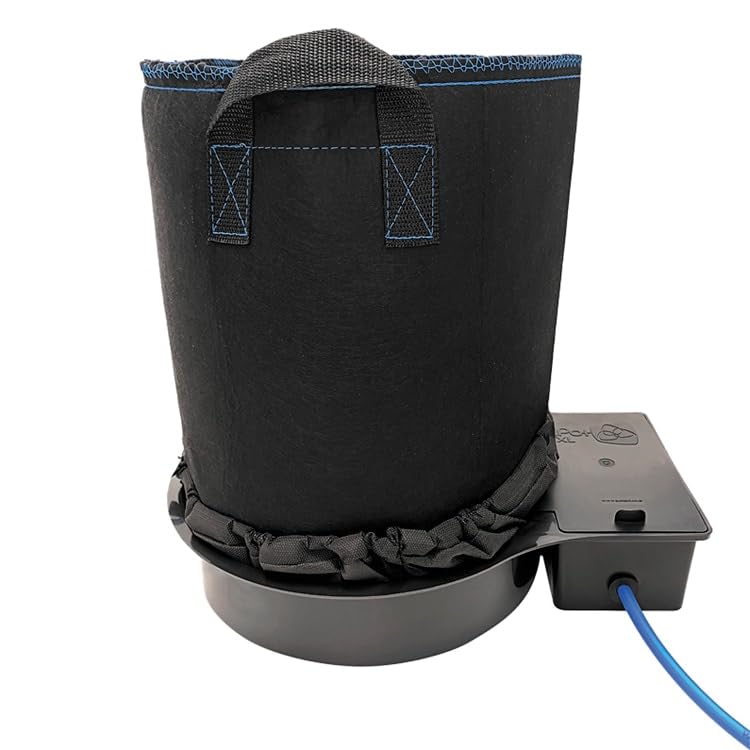 AutoPot FlexiPot 6 - Sistema di irrigazione - 6 vasi in tessuto da 20 l - Serbatoio dell'acqua da 47 litri incluso - Sistema di irrigazione automatico senza elettricità - per terra e cocco