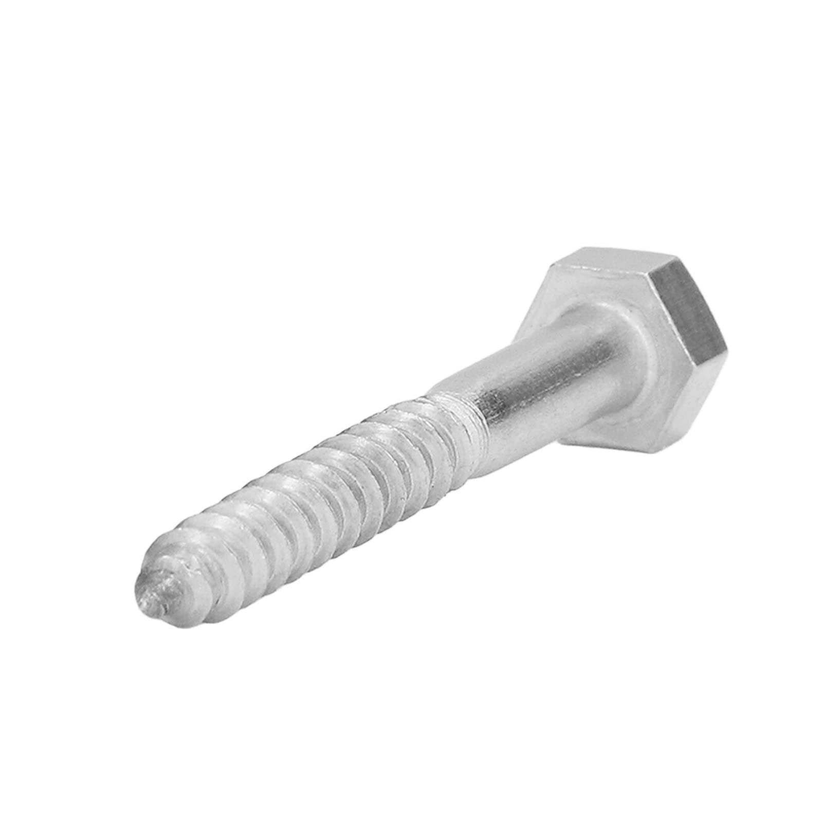 Vis autotaraudeuse, boulon à demi-filetage en acier inoxydable 304, vis tire-fond hexagonales en bois, vis autotaraudeuse en bois (M6*50MM)