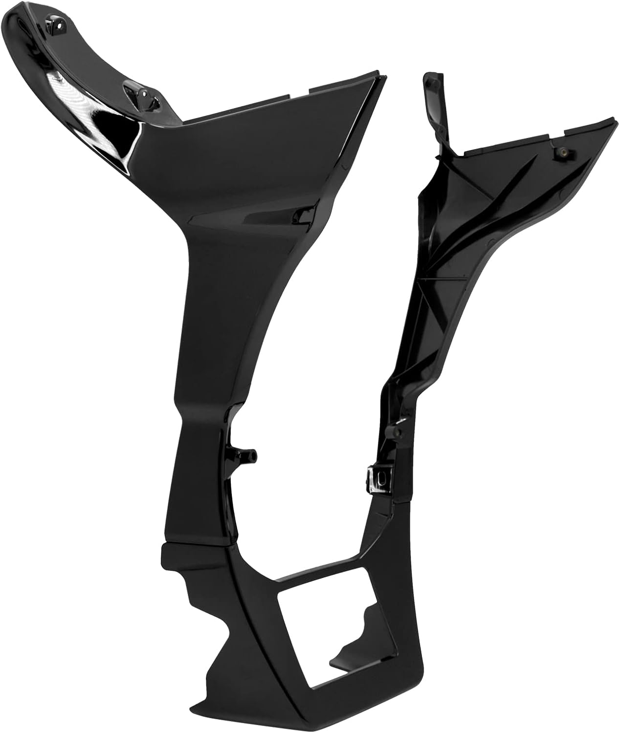 Motorcycle Fairing Spoilers Cover w/Extended Chin Spoiler Fit for Harley Touring Road Glide FLTRX Road Glide Special FLTRXS 2017-2024 (Vivid Black)