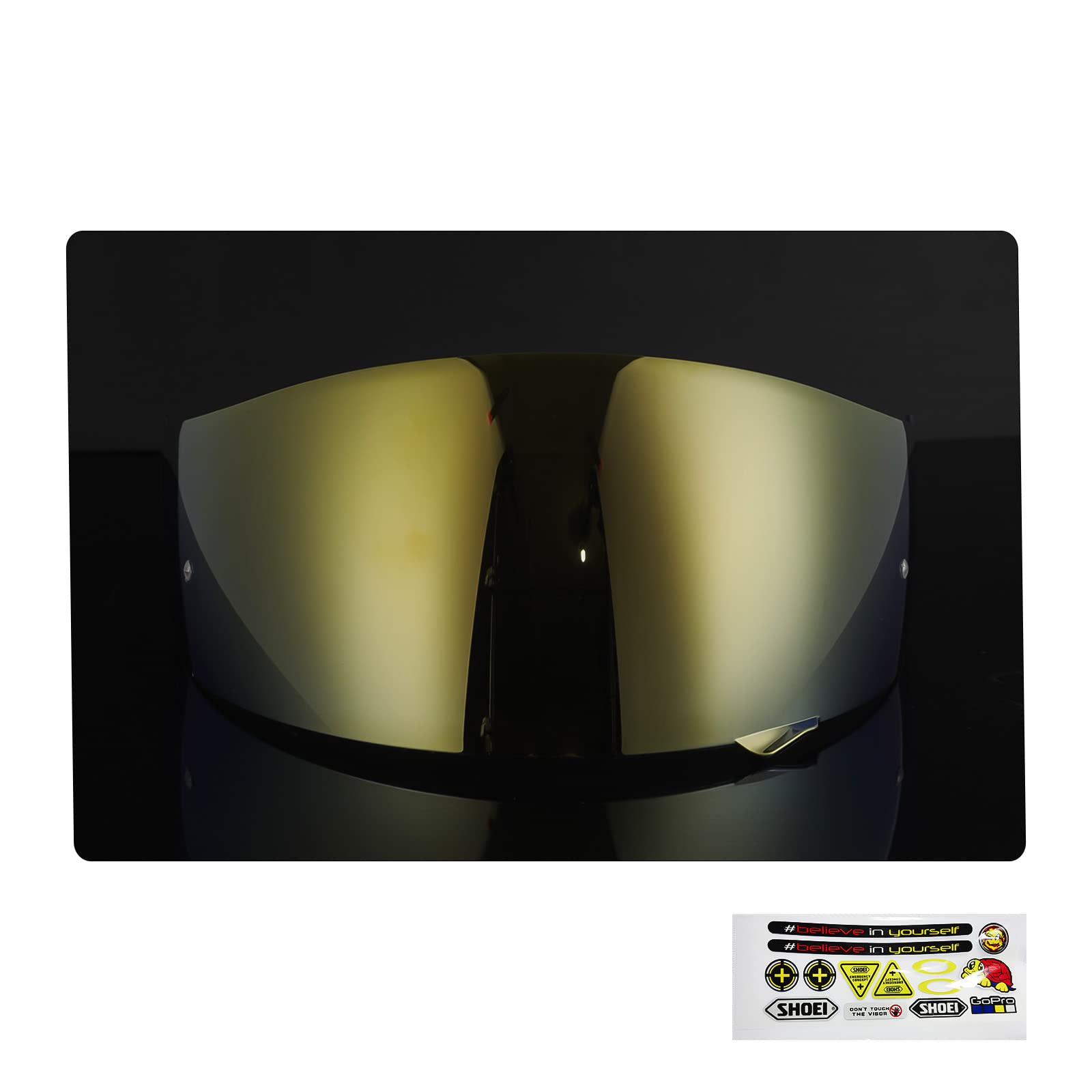 MIRNVRFL Shoei CNS-1 Motorcycle Helmet Visor Replace The Mask, Suitable for Shoei GT Air 2 Helmet,Built-in Helmet Sticker