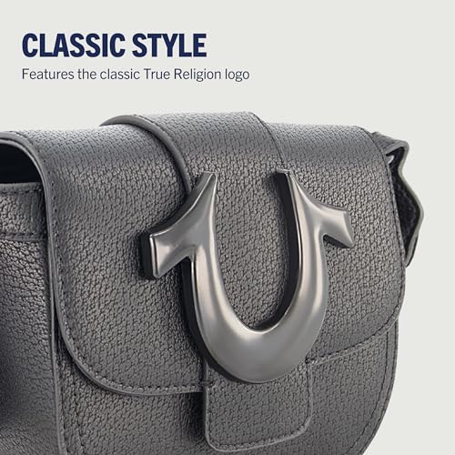 True Religion Women's Crossbody Bag, Mini Flap Adjustable Shoulder Handbag3