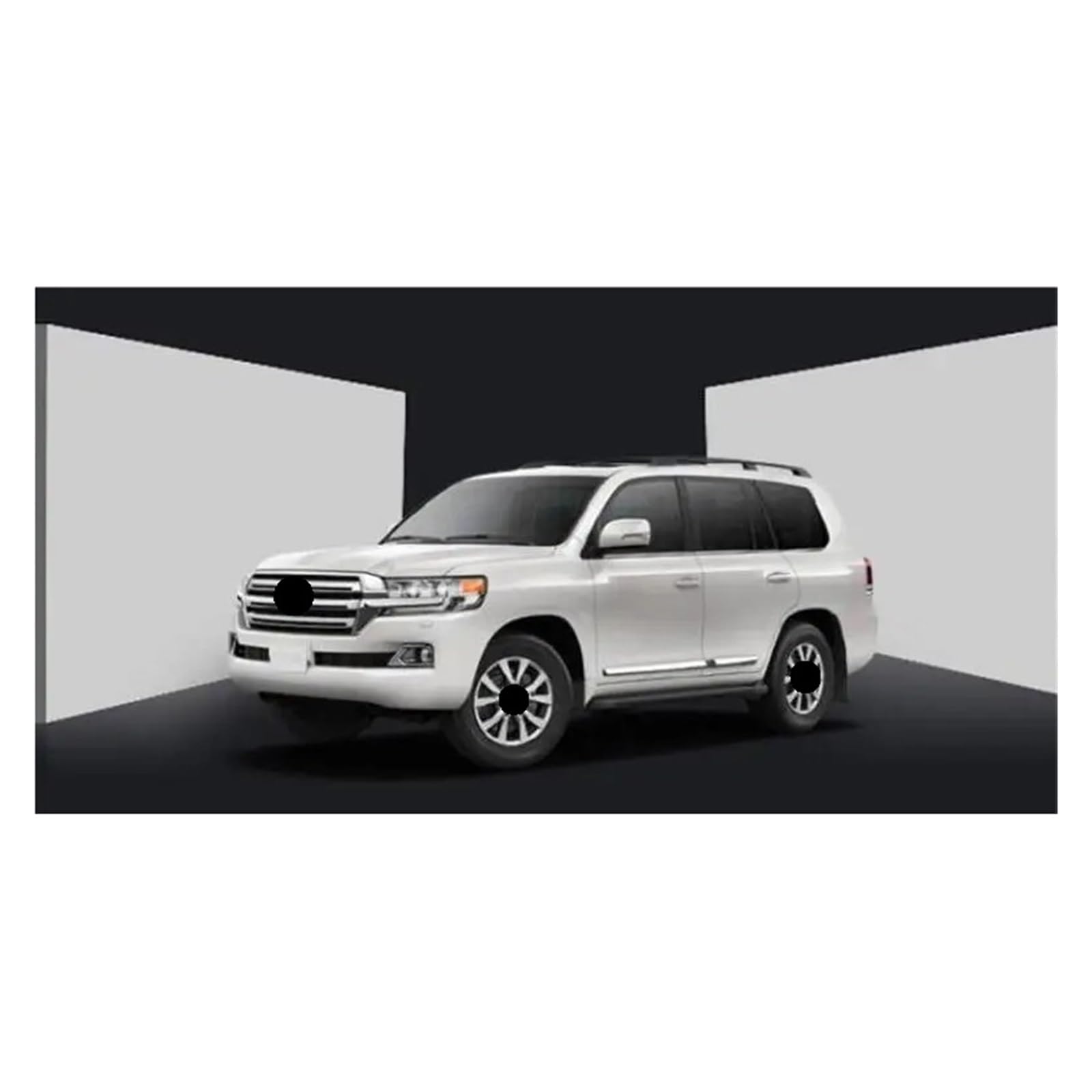 Compatible con Toyota Land Cruiser LC200 V8 200 2008-2021, pedales de barra lateral para estribos, accesorios para automóviles (negro)