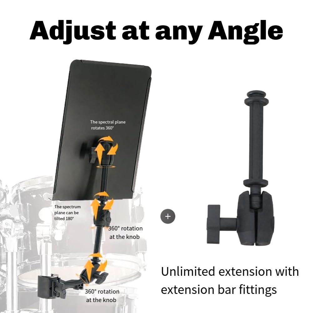 Soporte para Batería Electrónica, Portátil y Plegable, para Tableta y Ordenador