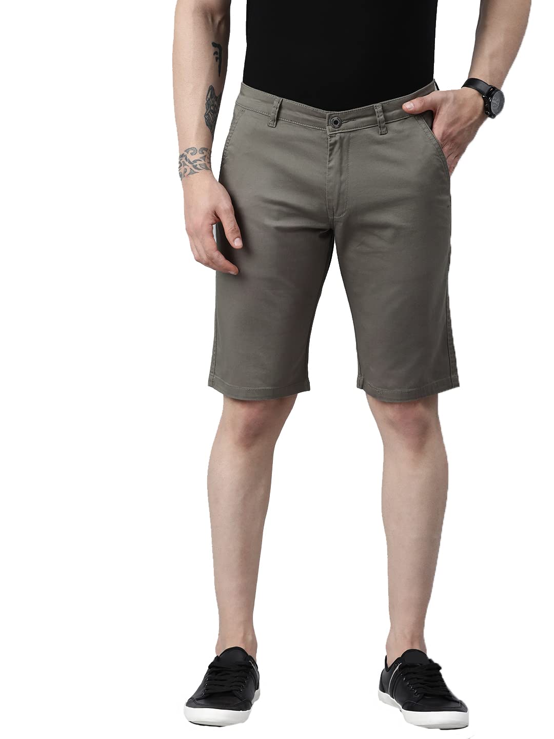 adbucks Men's Regular Fit Chino Shorts-picture-47