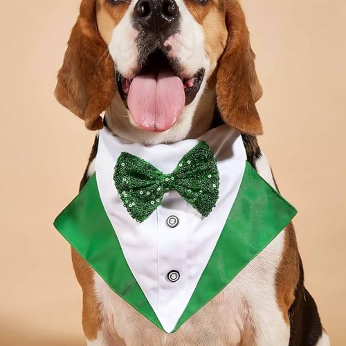 Disfraz de tuxedo para perro St. Patrick's Day talla S miniatura 6