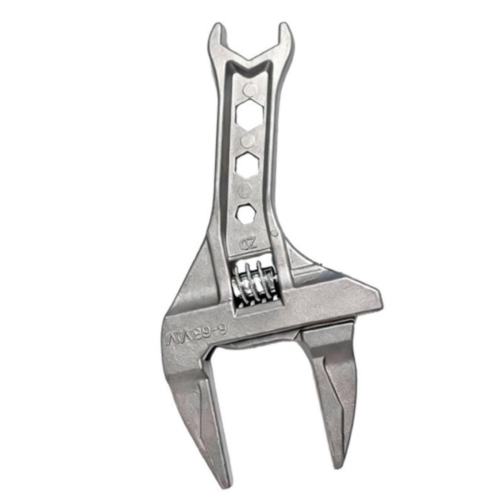 Hdoytxxm 5 In 1 Universals Bathroom Wrench With Wide Jaw Opening Bathroom Plumbing Nut Adjustable Spanner Enduring Large Opening Ergonomic Design Pipe Wrench