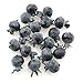 JCBIZ 20pcs Artificial Blueberry 1.5cm Simulation Blueberry Foam Fruit Particle Model for House Shop Decoration
