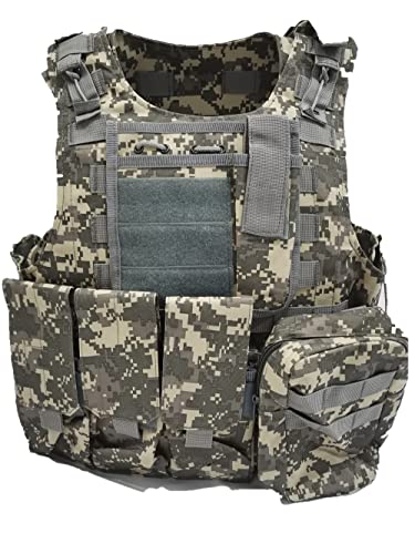 MERCIYD Outdoor Military Tactical Vest - Field Game Wear Paintball & Air Gun Protection Hunting & Combat Training