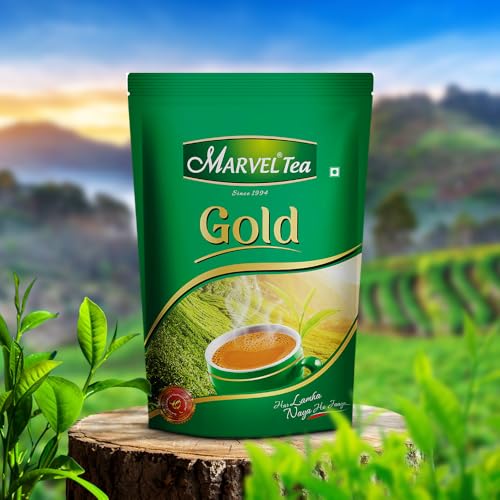 Image of Marvel Tea Gold Tea 1Kg, Handpicked Strong Ctc Chai From Assam & Darjeeling, Refreshing Aroma & Rich Taste - Black Tea - Granule