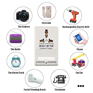 Transformateur de tension 110V à 230V 100W Adaptateur de voyage dans le monde entier Transformateur 110V / 120V à 220V / 240V Appareils électriques applicables aux États-Unis, Japon