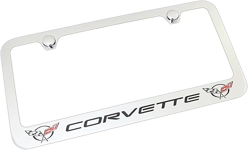 Miniatura 1 de License Frame Inc. Chevrolet Corvette C5 - Marco de matrícula de metal cromado