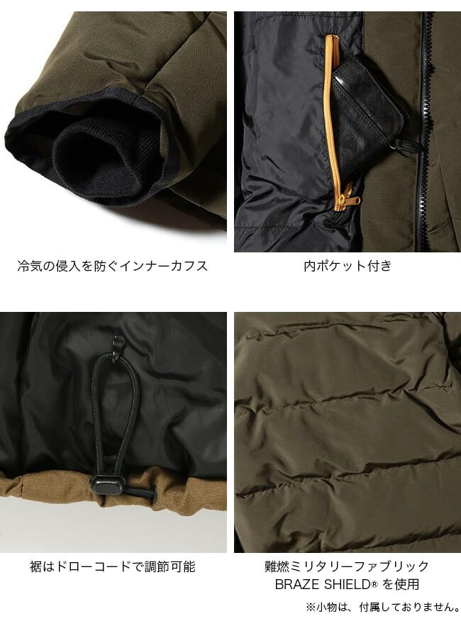 GRIP SWANY ファイヤープルーフ ダウンジャケット カーキXL GRIP SWANY（グリップスワニー） ファイヤープルーフダウンジャケット