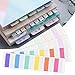240PCS Sticky Index Tabs, Colored Strip Page Markers, Writable and Repositionable File Tabs Flags for Pages, Reading Notes, Classify Files, 12 Colors(1.8x1 inch)