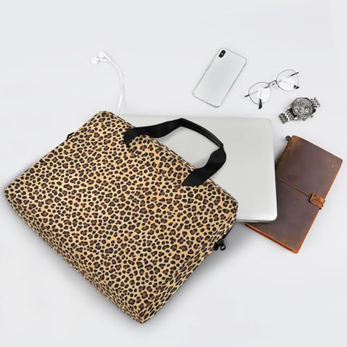 Bolso para portátil ALZA patrón leopardo marrón claro 13-15.6" miniatura 7