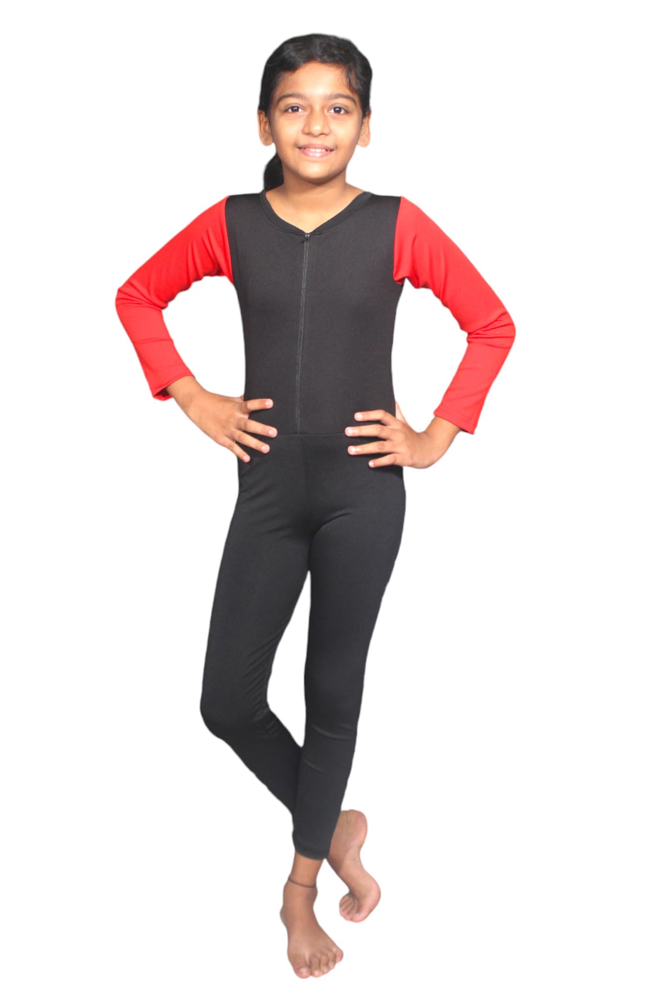 Spandex Regular Fit Printed Half Sleeves Swim Suit for Girls | Adjustable, Breathable, Quick Drying Swim Suit for Swimming, Yoga, Gym Waterpark-image-20