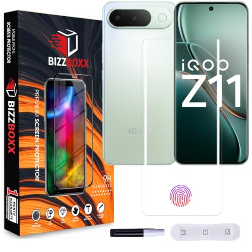 Image of UV Tempered Glass Screen Protector Guard For iQOO Z11 5G, Edge to Edge Coverage, 3D Curved, With Installation Kit - (For iQOO Z11-6.83 Inch) With Installation Kit - Pack of 1