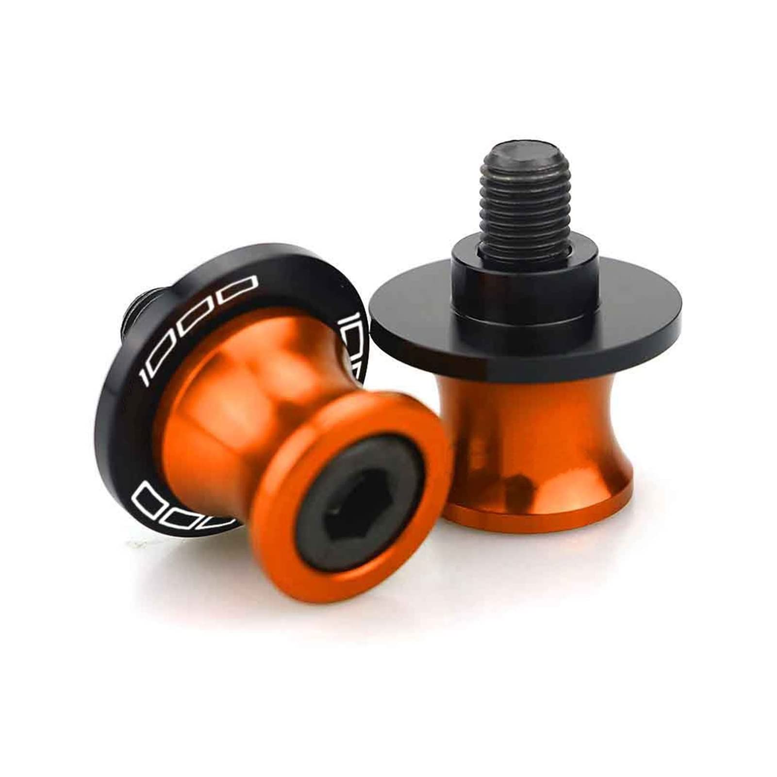 Bobines de bras oscillant pour Kawasaki Z1000 2003-2013 vis alu orange