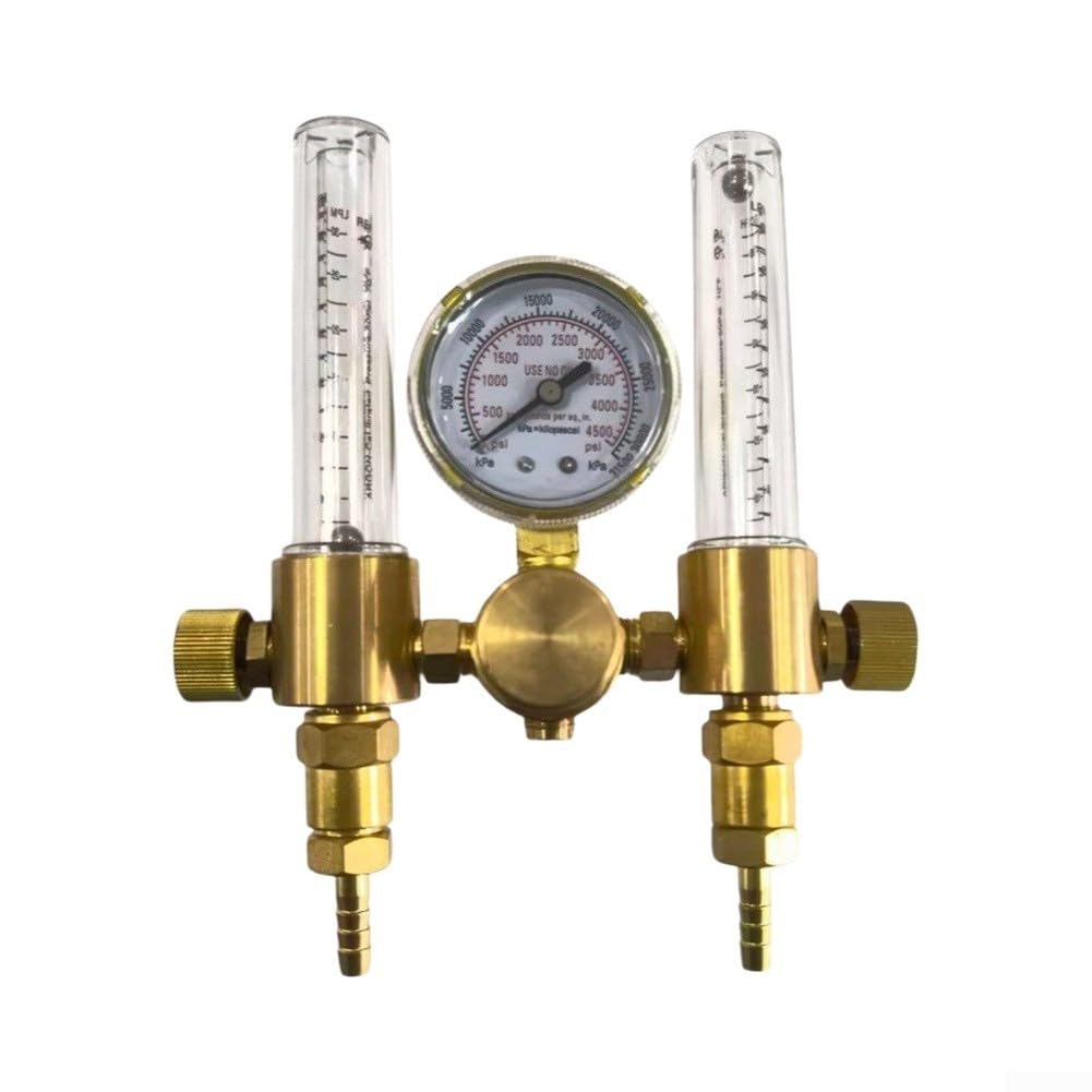 Reductor de presión para gas argón, latón, caudal de 25 m³/h (CGA580)